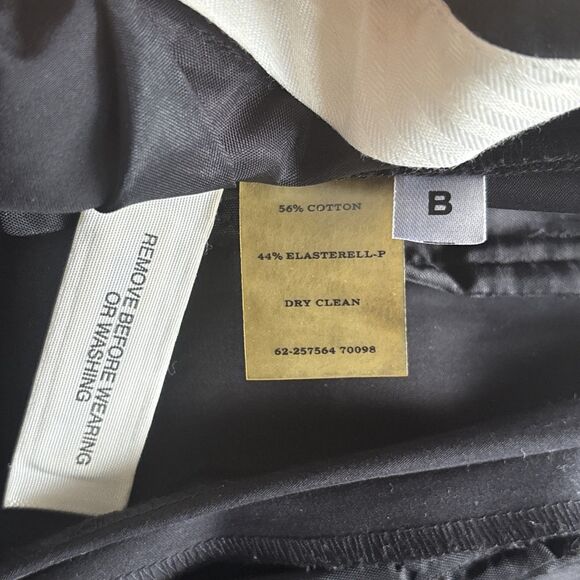 Ann Taylor Black Cotton Blend Dress Pants Ankle Length Cuffed Bottom Size 6P - Picture 8 of 8